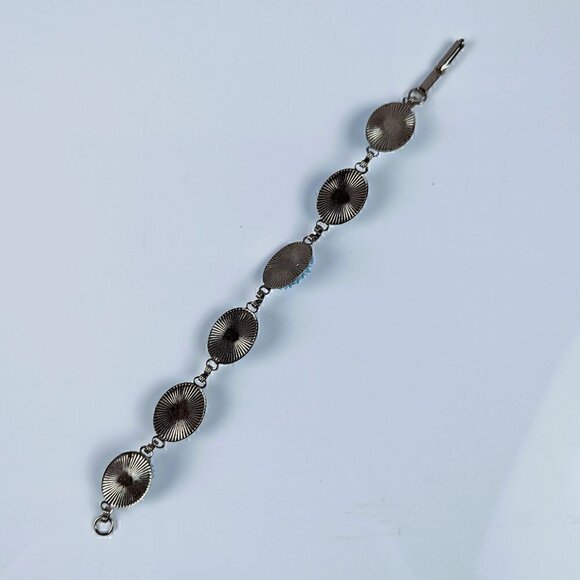 Blue Flower Silver Bracelet - Picture 3 of 5